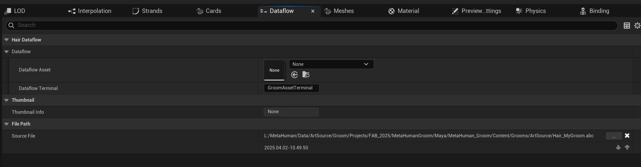 Dataflow 面板